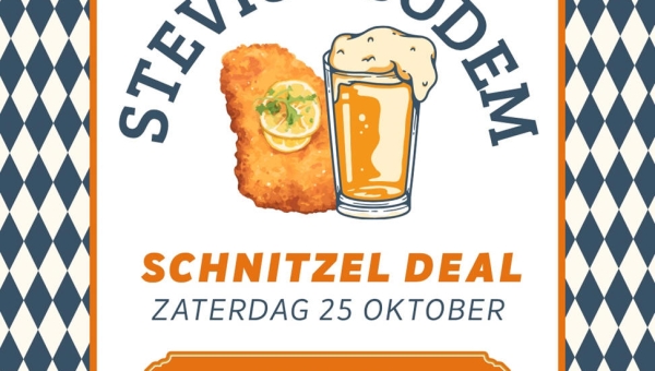 Zaterdag 25 oktober bij De Visscher: Schnitzel Deal